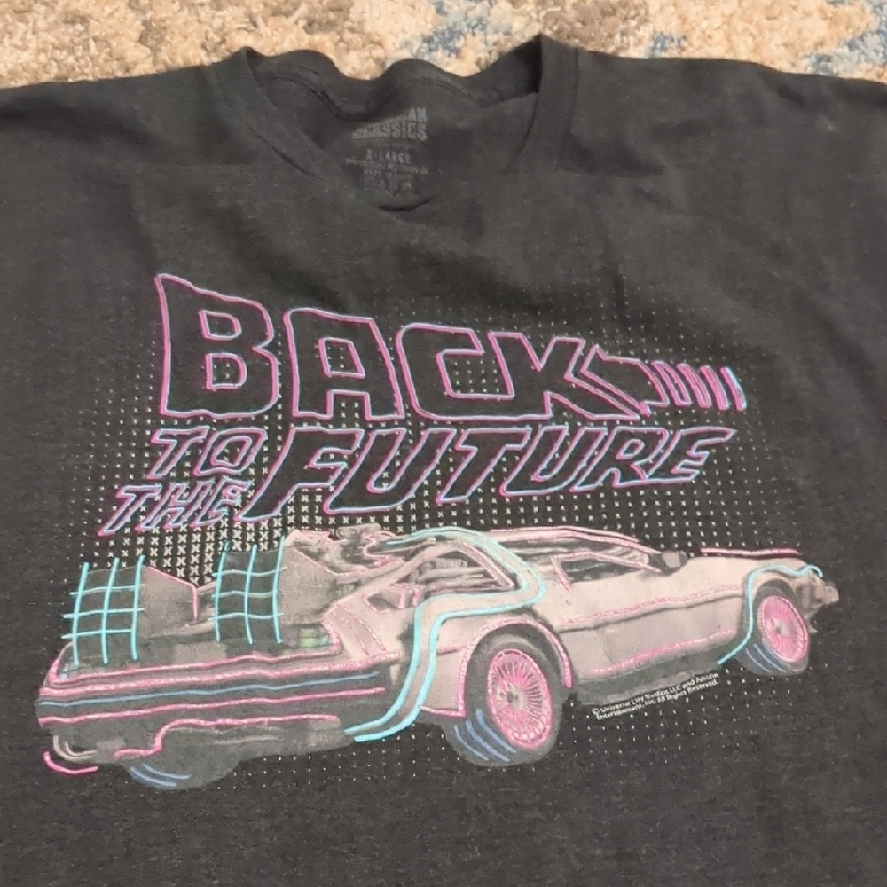 Delorean Back To the Future Tshirt Mens xl